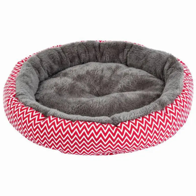 Deluxe Plush Round Pet Bed